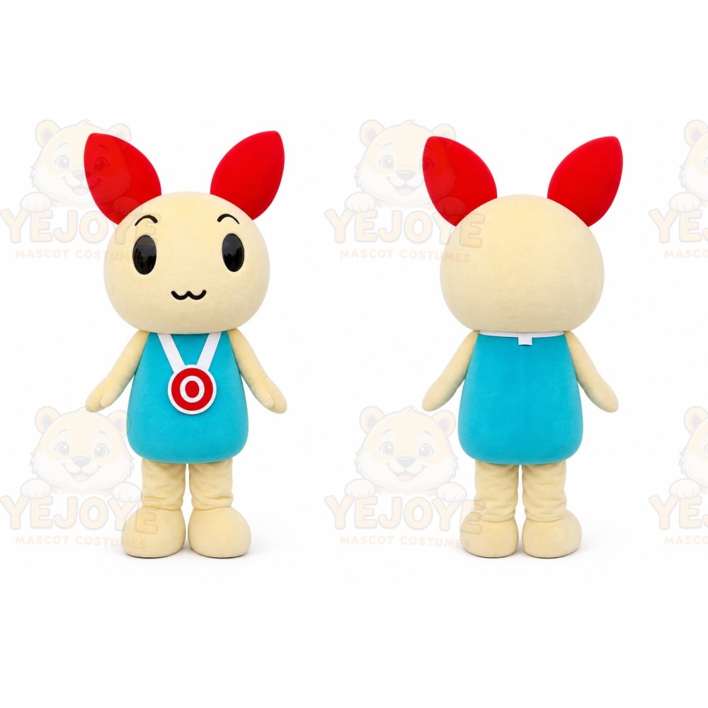 Orange Rabbit Mascot Costume for Sports Events