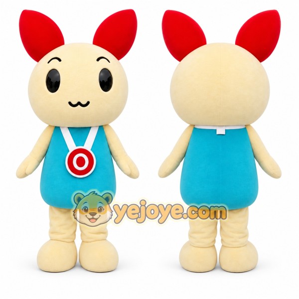 Orange Rabbit Mascot Costume for Sports Events