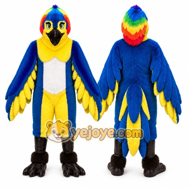 Blue Parrot Mascot Costume for Events and Promotions