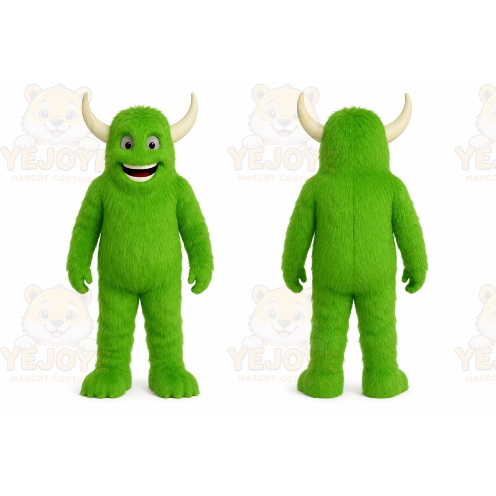 Green Monster Mascot Costume for Children's Events