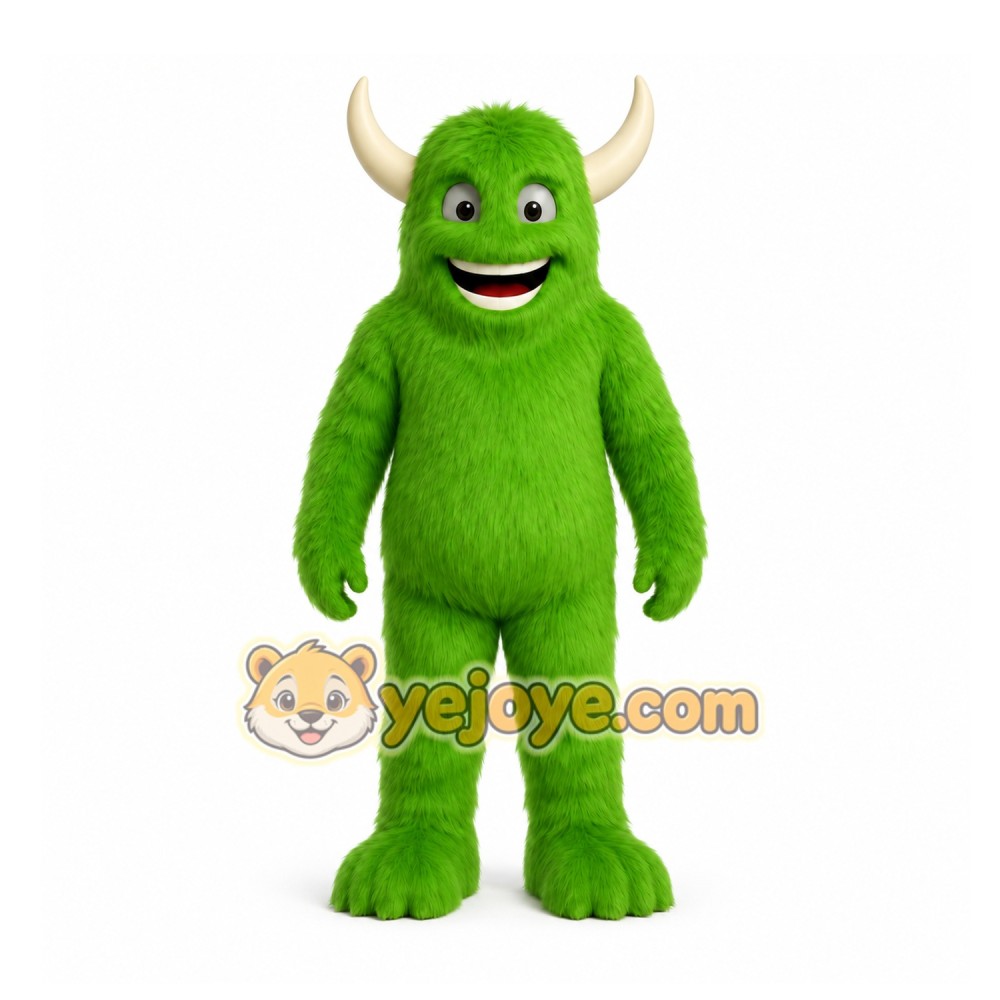 Green Monster Mascot Costume for Children's Events Green Monster Mascot Costume for Children's Events