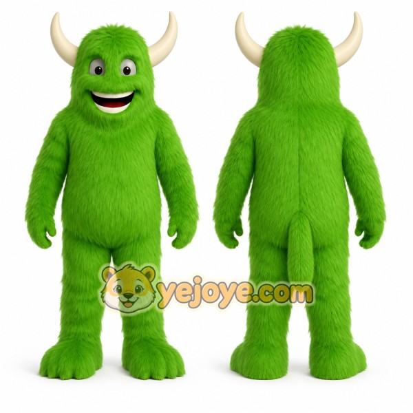Green Monster Mascot Costume for Children's Events