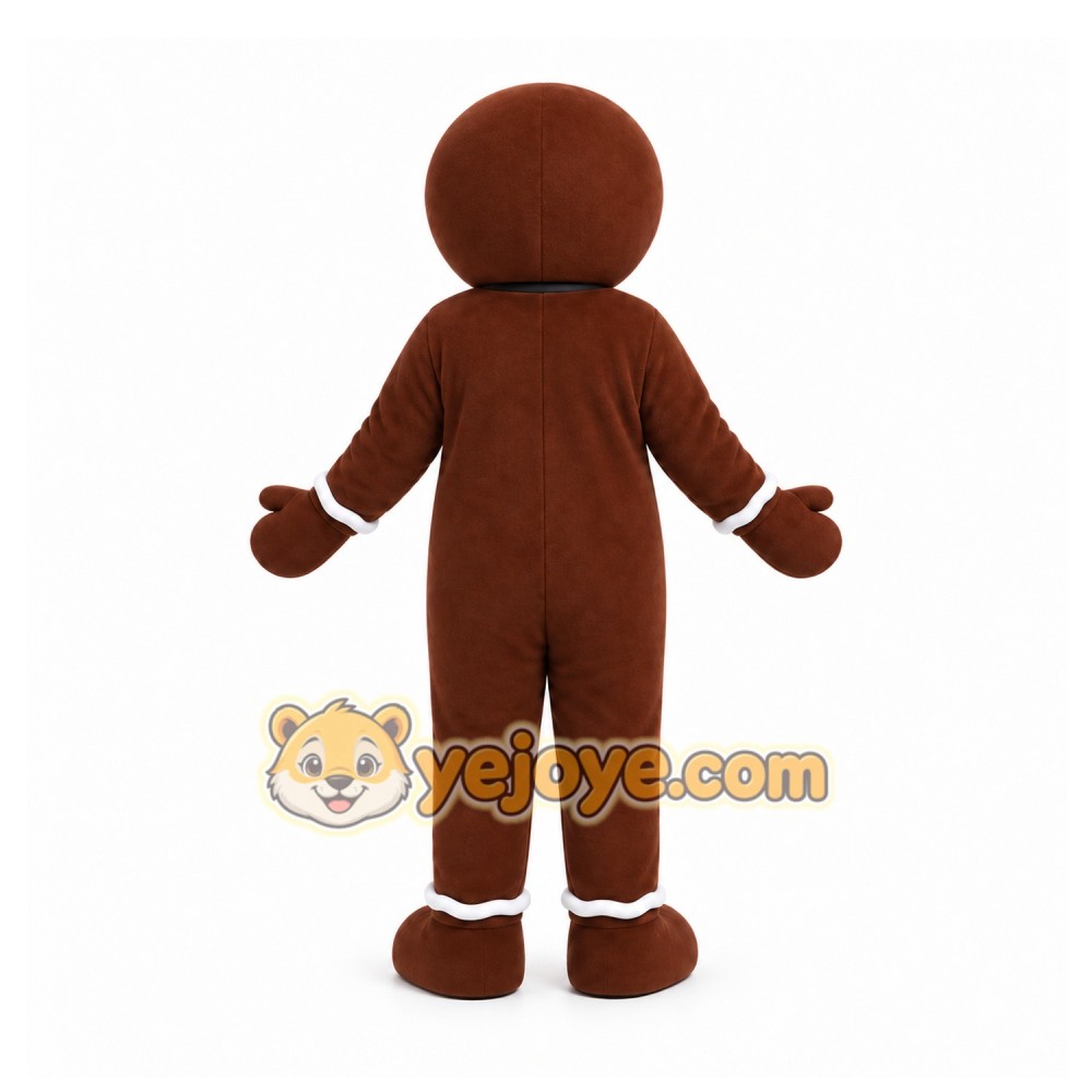 Brown Cookie Mascot Costume for Children's Events Brown Cookie Mascot Costume for Children's Events