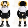 Black Ram Mascot Costume for Sports Events