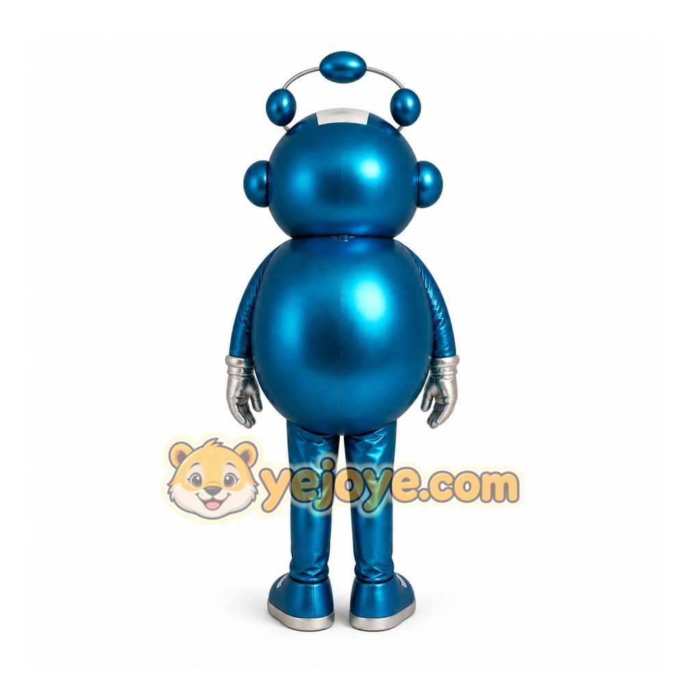 Blue Robot Mascot Costume for Events and Promotions