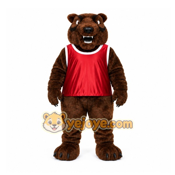 Brown Bear Mascot Costume for Sports Events