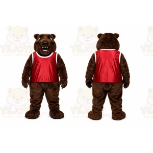 Brown Bear Mascot Costume for Sports Events