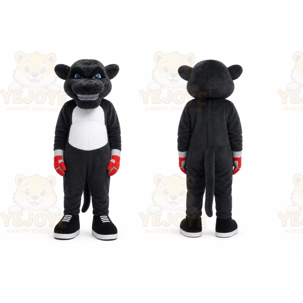 Black Panther Mascot Costume for Sports Events