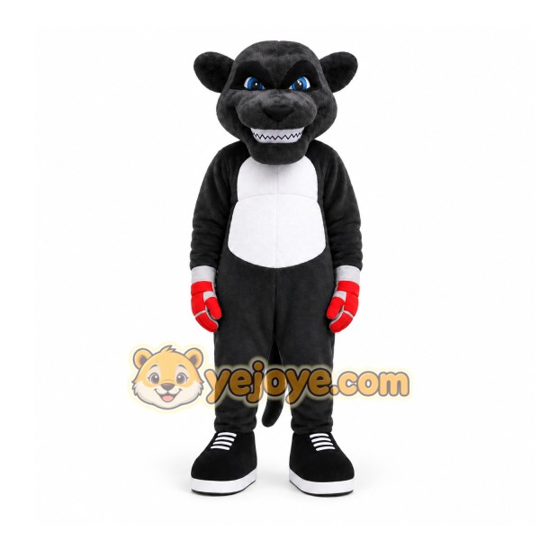 Black Panther Mascot Costume for Sports Events