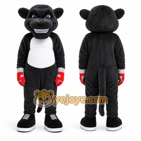 Black Panther Mascot Costume for Sports Events