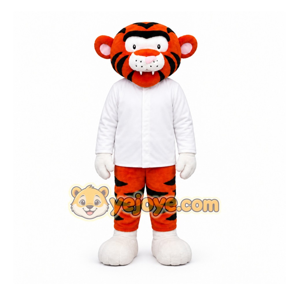 Orange Tiger Mascot Costume for School Events Orange Tiger Mascot Costume for School Events