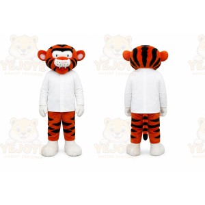 Orange Tiger Mascot Costume for School Events