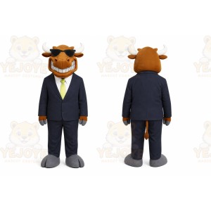 Brown Bull Mascot Costume for Corporate Events
