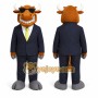 Brown Bull Mascot Costume for Corporate Events