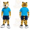 Yellow Tiger Mascot Costume for School Events