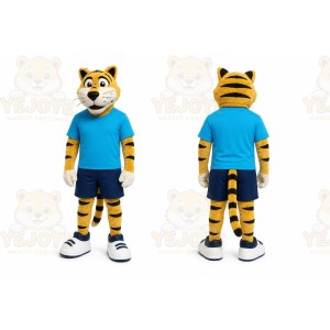 Yellow Tiger Mascot Costume for School Events