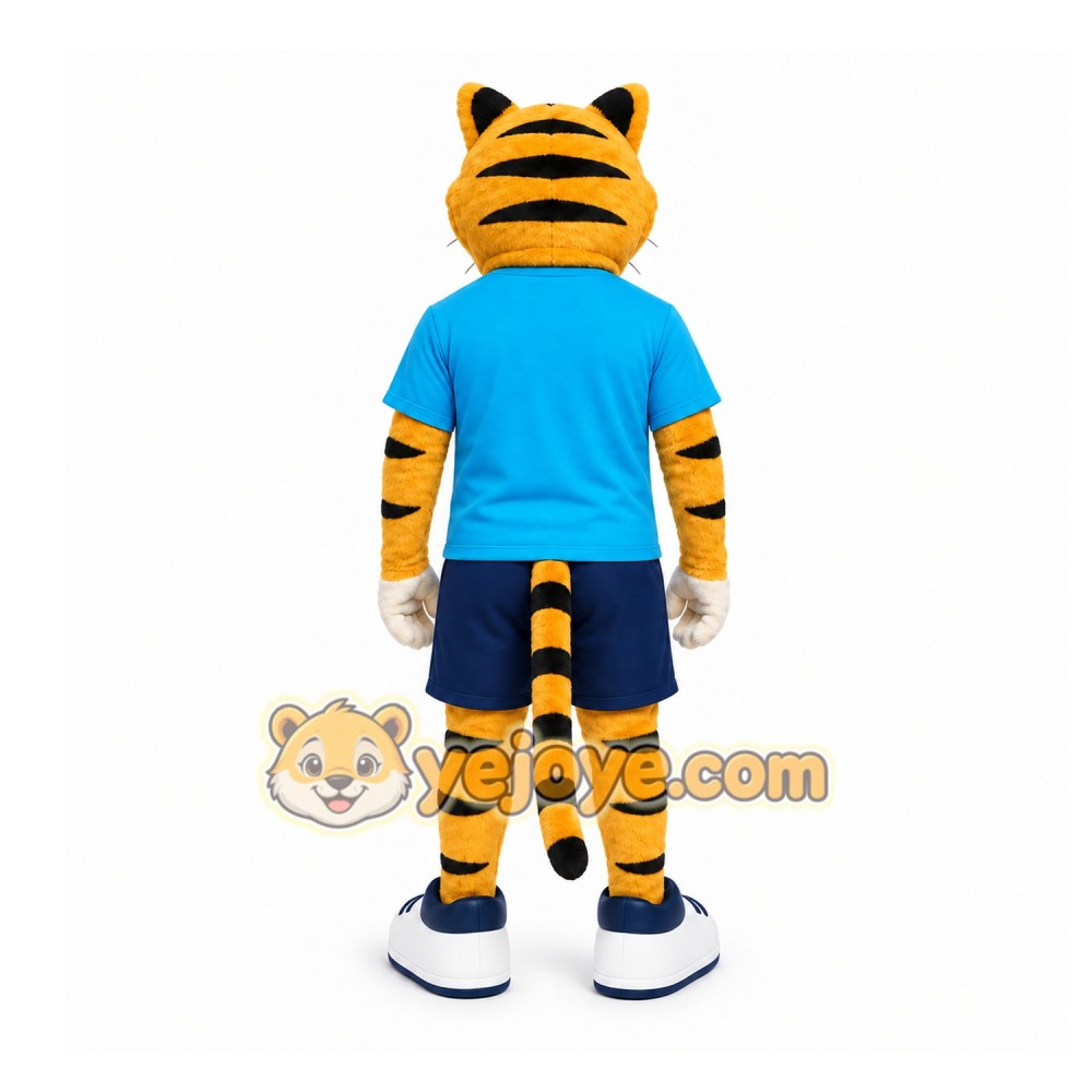 Yellow Tiger Mascot Costume for School Events