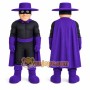 Purple Masked Hero Mascot Costume for Events and Promotions
