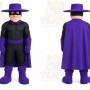 Purple Masked Hero Mascot Costume for Events and Promotions
