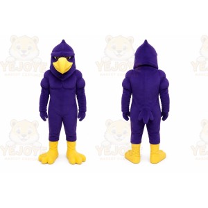 Purple Bird Mascot Costume for Sports Events