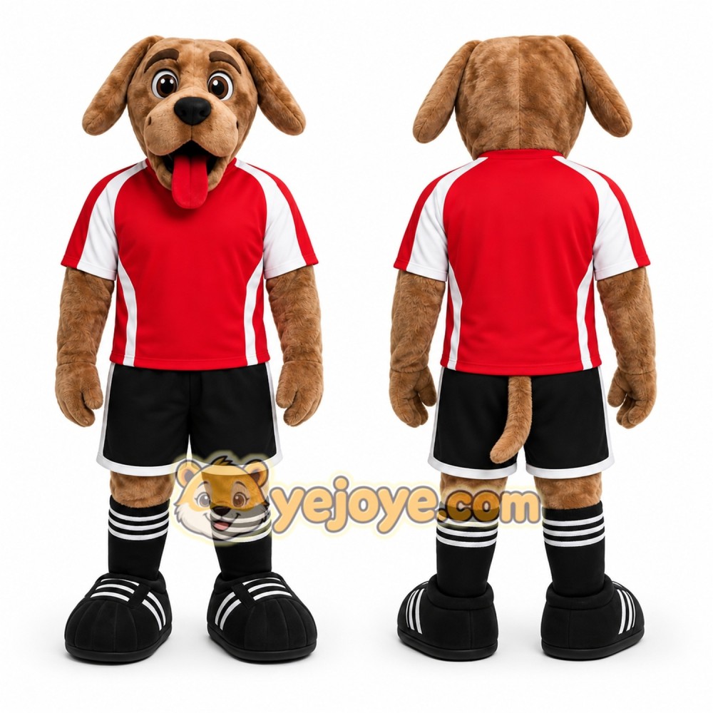 Brown Dog Mascot Costume for Sports Events Brown Dog Mascot Costume for Sports Events