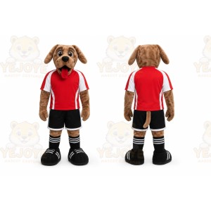 Brown Dog Mascot Costume for Sports Events