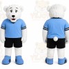White Bear Mascot Costume for Sports Events