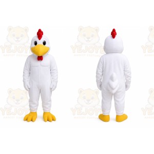 White Chicken Mascot Costume for Events and Promotions