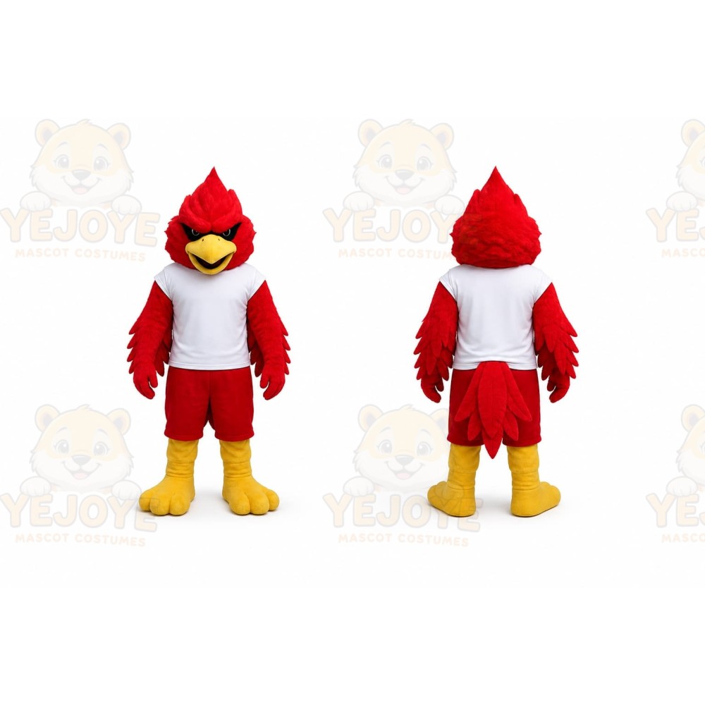 Red Bird Mascot Costume for Sports Events