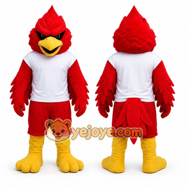 Red Bird Mascot Costume for Sports Events