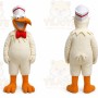 White Bird Mascot Costume for Restaurant Promotions