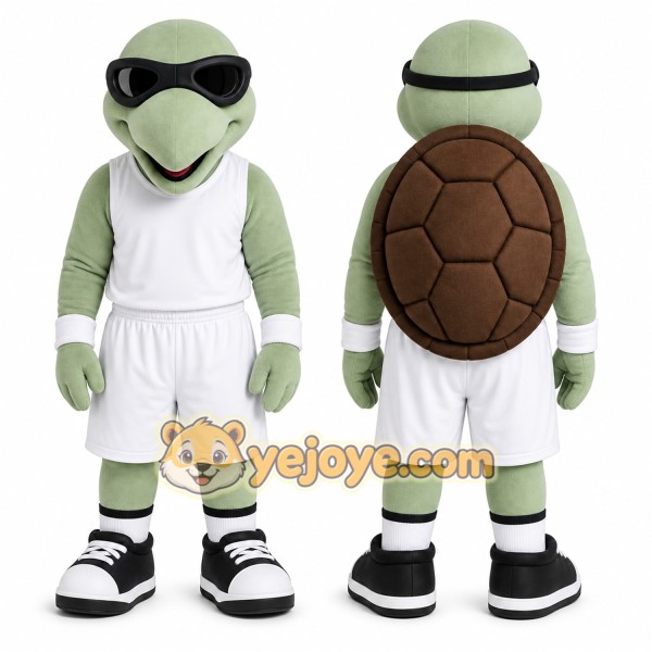 Green Turtle Mascot Costume for Sports Events