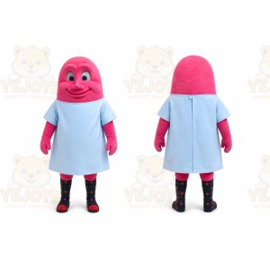 Pink Abstract Character Mascot Costume for Events and Promotions