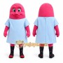 Pink Abstract Character Mascot Costume for Events and Promotions