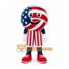 Red Round Patriotic Mascot Costume for Holiday Events