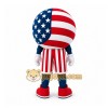 Red Round Patriotic Mascot Costume for Holiday Events