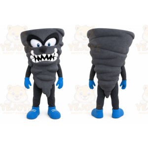 Gray Tornado Mascot Costume for Events and Promotions