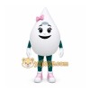 White Water Drop Mascot Costume for Events and Promotions White Water Drop Mascot Costume for Events and Promotions