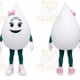 White Water Drop Mascot Costume for Events and Promotions