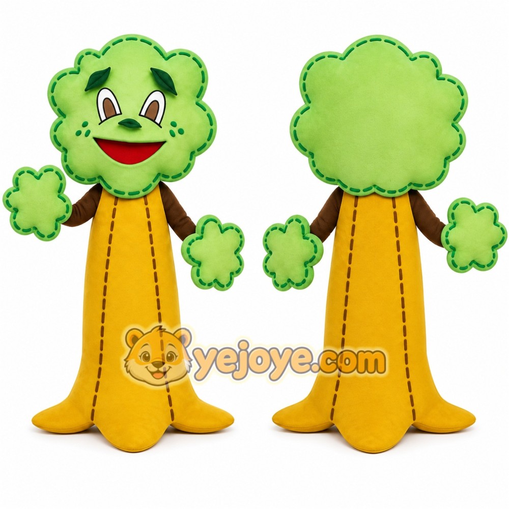 Green Tree Mascot Costume for Events and Promotions Green Tree Mascot Costume for Events and Promotions