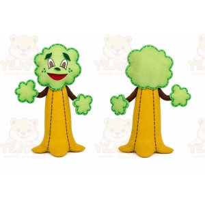 Green Tree Mascot Costume for Events and Promotions