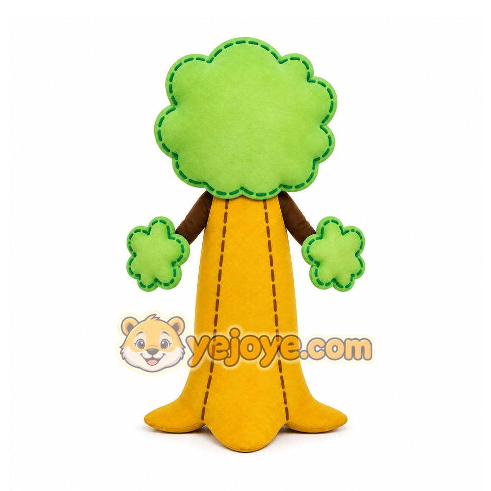 Green Tree Mascot Costume for Events and Promotions Green Tree Mascot Costume for Events and Promotions