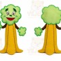 Green Tree Mascot Costume for Events and Promotions