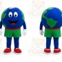 Blue Earth Globe Mascot Costume for Events and Promotions