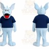 Blue Bat Mascot Costume for Events and Promotions
