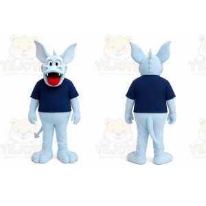 Blue Bat Mascot Costume for Events and Promotions
