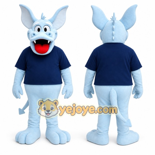 Blue Bat Mascot Costume for Events and Promotions