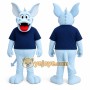 Blue Bat Mascot Costume for Events and Promotions