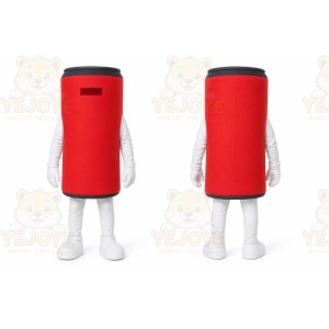 Red Can Mascot Costume for Events and Promotions