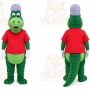 Green Alligator Mascot Costume for Children's Events